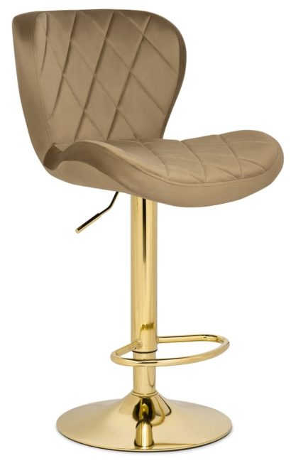 Барный стул Porch dark beige / golden — фото 1