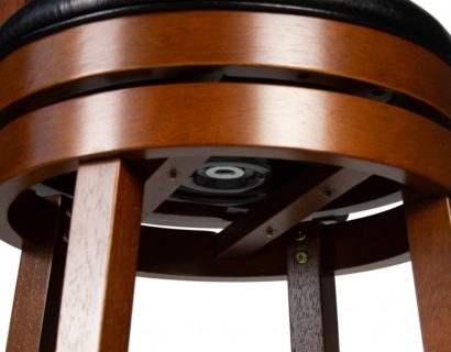 Вращающийся полубарный стул DOBRIN WILLIAM COUNTER, шоколад, черный — фото 6