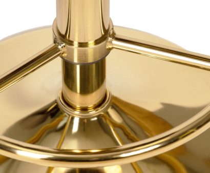 Табурет барный DOBRIN BRUNO GOLD (серый велюр (MJ9-75)) — фото 3