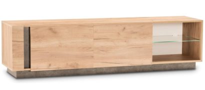 ТВ-тумба Арчи 10.86 дуб золотой craft / камень темный U3705 — фото 1