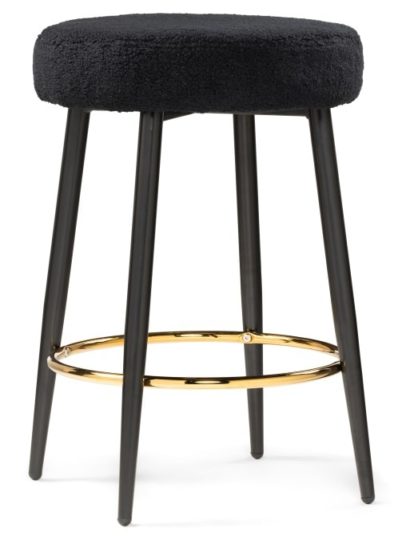 Барный стул Plato black fabric — фото 1