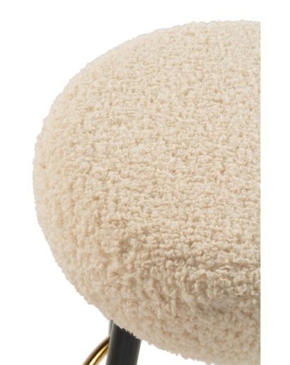 Барный стул Plato white fabric — фото 2