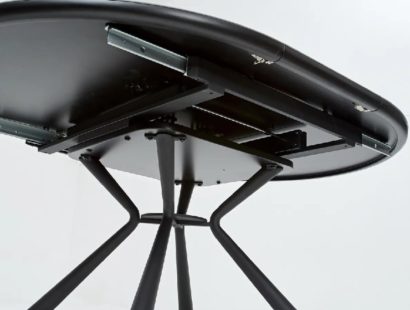 Стол VOLAND BIANCO TL-45 испанская керамика/ BLACK "белый мрамор" — фото 2
