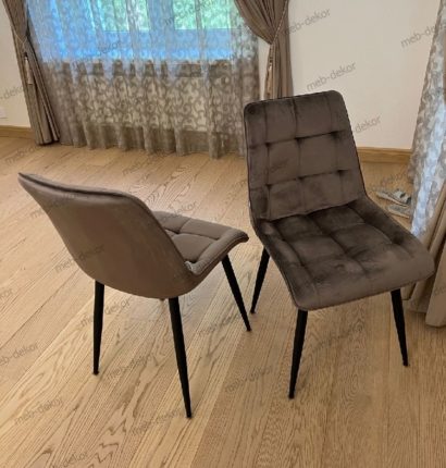 Обеденная группа Торвальд и 4 стула CHIC Bluvel-38 латте — фото 2
