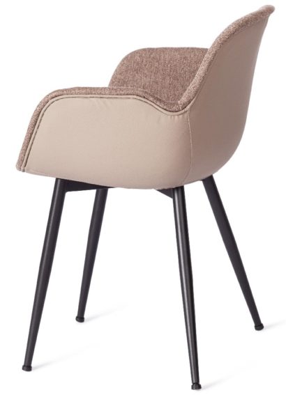 Стул VALENTINO (mod. PC45-2) металл/экокожа/ткань, 55 х 58 х 81 см, Brown (коричневый)/чёрный — фото 6