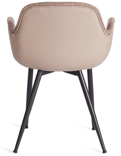 Стул VALENTINO (mod. PC45-2) металл/экокожа/ткань, 55 х 58 х 81 см, Brown (коричневый)/чёрный — фото 5