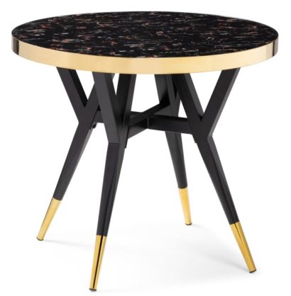 Стол Selina 80х72 black / gold — фото 1
