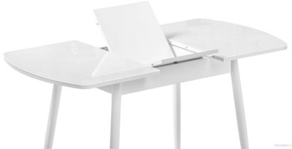 Стеклянный стол Калверт белый — фото 6