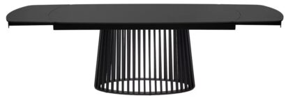 Стол DESIO 180 PURE BLACK SOLID CERAMIC Черный мрамор матовый, керамика/Черный каркас — фото 4