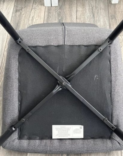 Стул CARACAS Barrel-97 Антрацит, ткань / черный каркас — фото 2