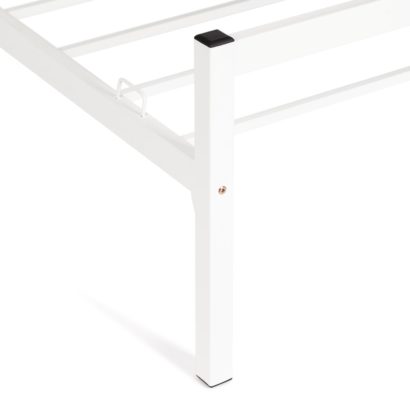 Кровать Iris (mod.9311) дерево гевея/металл, 160*200 см (Queen bed), Белый (White) — фото 10