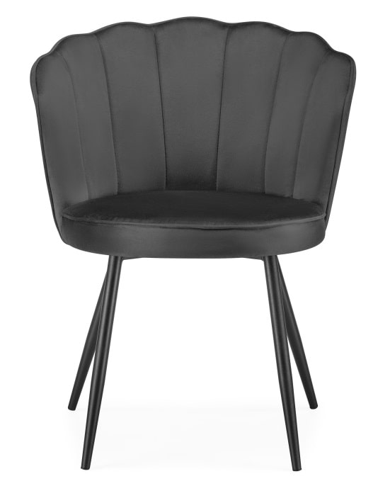 Стул на металлокаркасе Coral grey / black