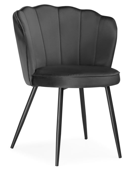Стул на металлокаркасе Coral grey / black