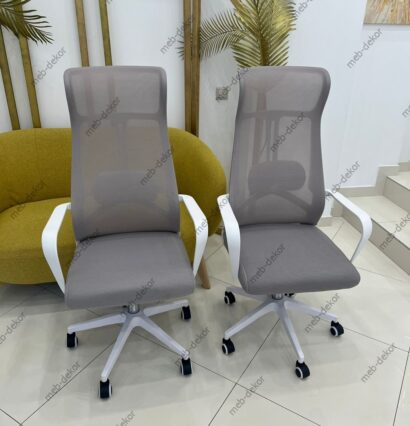 Компьютерное кресло Tilda light gray / white — фото 2