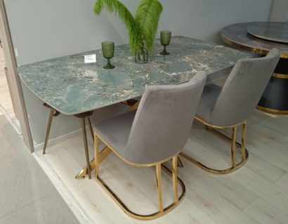 Стол обеденный Элис Рэк DT2850А.1, 160х90х75 см, малахитовый — фото 5
