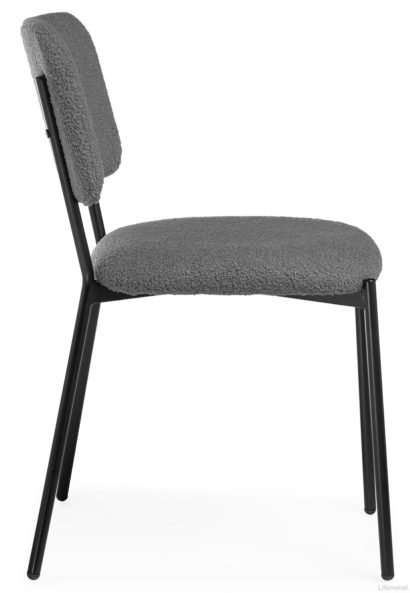 Стул на металлокаркасе Reparo dark gray / black — фото 4