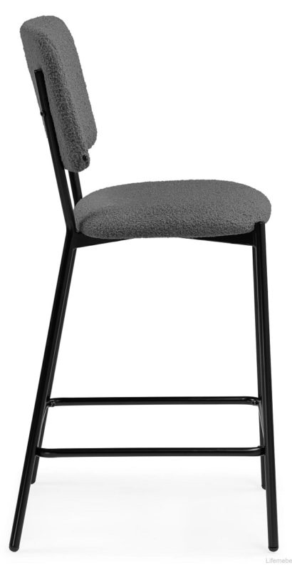 Полубарный стул Reparo bar dark gray / black — фото 4