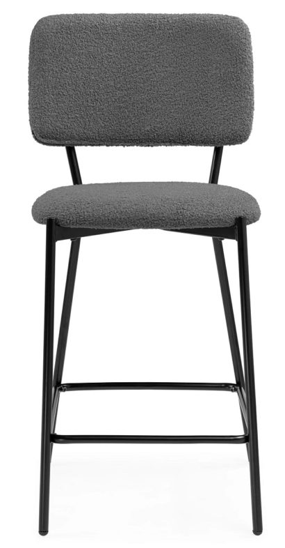 Полубарный стул Reparo bar dark gray / black — фото 3