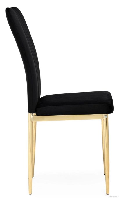 Стул на металлокаркасе Rek black / gold — фото 4