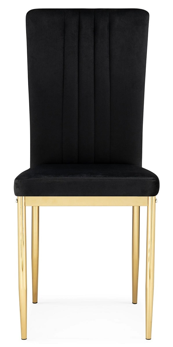 Стул на металлокаркасе Rek black / gold