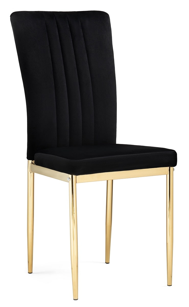 Стул на металлокаркасе Rek black / gold