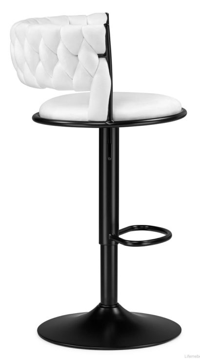 Барный стул Lotus white / black — фото 4