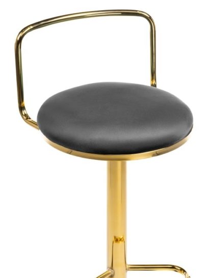 Полубарный стул Lusia dark gray / gold — фото 4