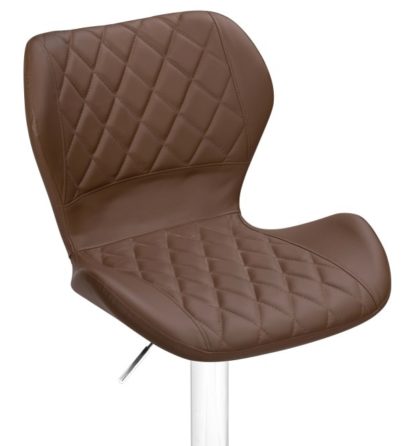 Барный стул Porch brown / chrome — фото 2