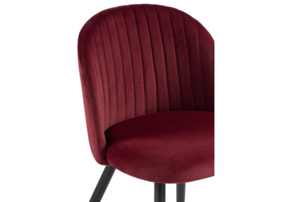 Стул на металлокаркасе Gabi 1 wine red / black — фото 3