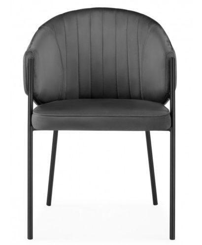 Стул на металлокаркасе Kortni dark grey / black — фото 6