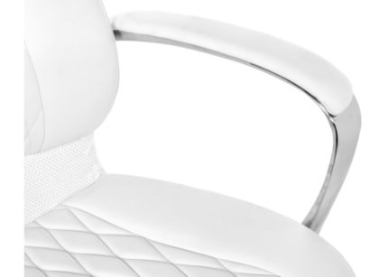 Компьютерное кресло Damian white / satin chrome — фото 6