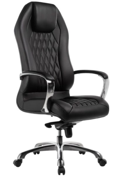 Компьютерное кресло Damian black / satin chrome — фото 1