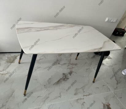 Стол обеденный Рио DT-2849.2, 120х80х75 см, белый мрамор — фото 6