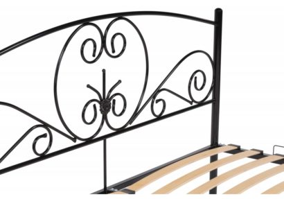 Двуспальная кровать Нерика 160х200 черная — фото 7