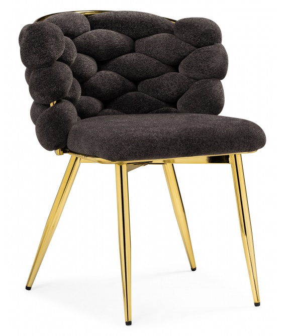 Стул на металлокаркасе Rendi gold / gray