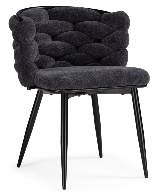 Стул на металлокаркасе Rendi gray-blue / black