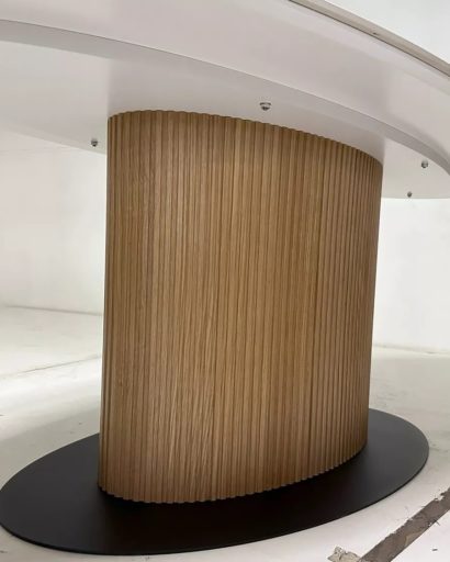 Стол CARY 220 цвет БЕЛЫЙ МРАМОР M326/ Каркас OAK — фото 2