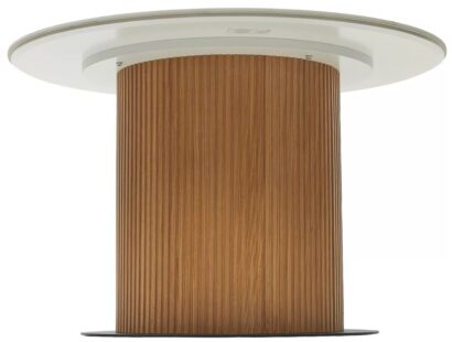 Стол МЕСА (MESA) D120 цвет БЕЛЫЙ МРАМОР M326 / ДУБ, ®DISAUR — фото 6