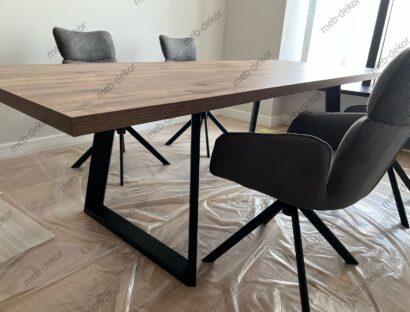 Стул TRIS 360 град. поворот с возвратом, Davis Nowo 92 серый, букле /Point 90 серый/ Черный — фото 14