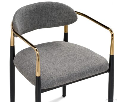 Кресло Lord gray / black / gold — фото 2