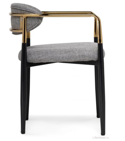 Кресло Lord gray / black / gold — фото 3