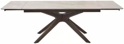 Стол ЭДЕР (EDER) 160 цвет АМБЕР ЖАДЕ (GLOSS AMBER JADE SOLID CERAMIC) / ОРЕХ, ®DISAUR — фото 5
