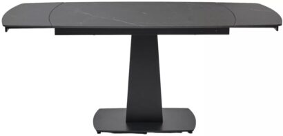 Стол БАЛД (BALDE)120 цвет ЧЕРНЫЙ МРАМОР МАТОВЫЙ (MATT BLACK MARBLE SOLID CERAMIC)/ ЧЕРНЫЙ — фото 7