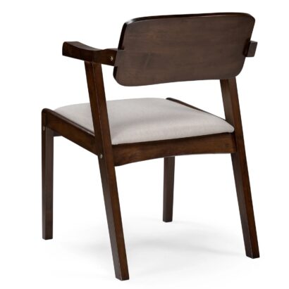 Деревянный стул Velma dirty oak / light beige — фото 4