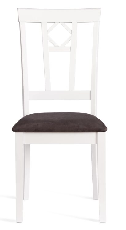 Стул Камилла сиденье мягкое (CAMILLE SOFT) дерево гевея, МДФ, 44х54х95, pure white (402) , ткань, серый — фото 2