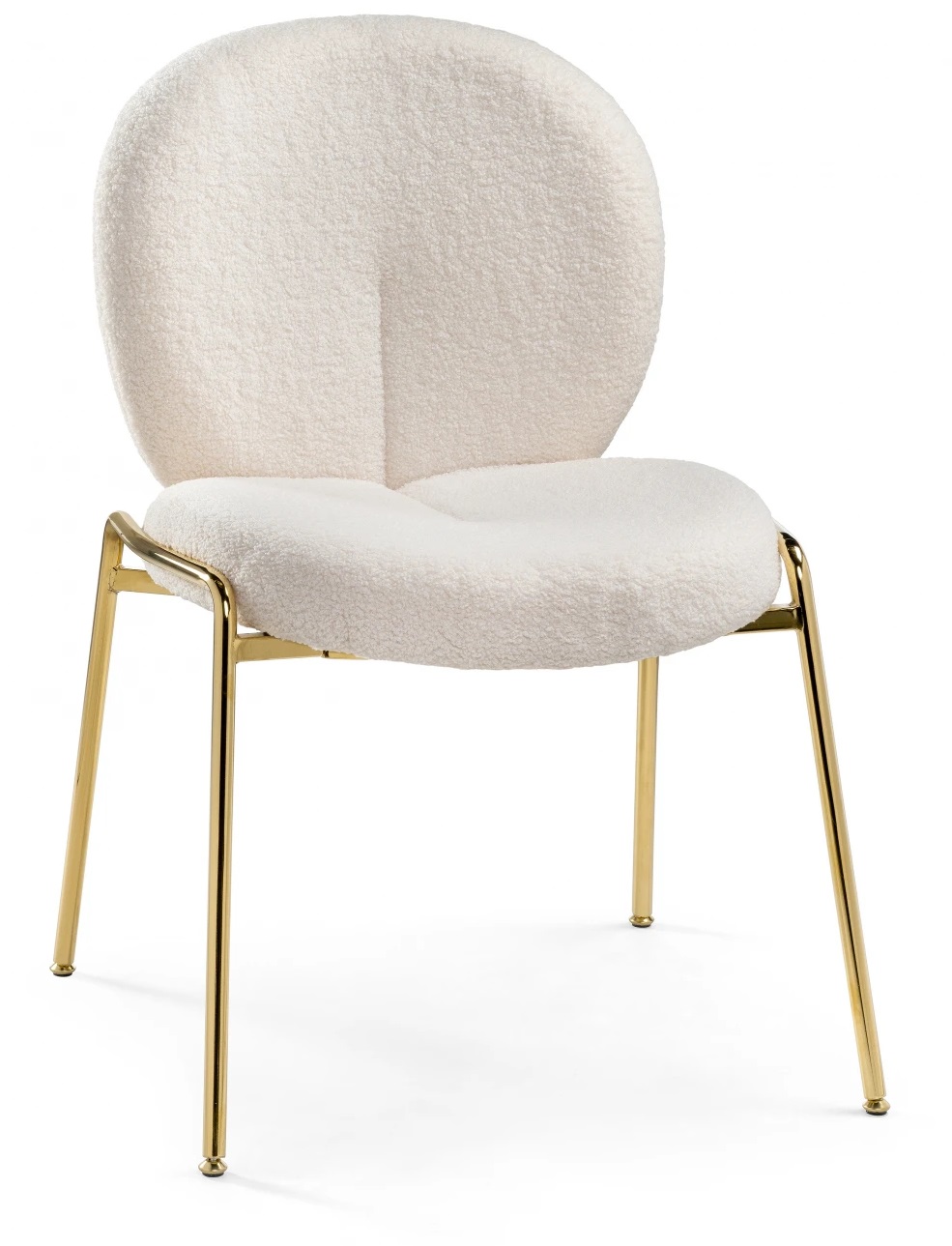 Стул на металлокаркасе Kalipso 1 white / gold