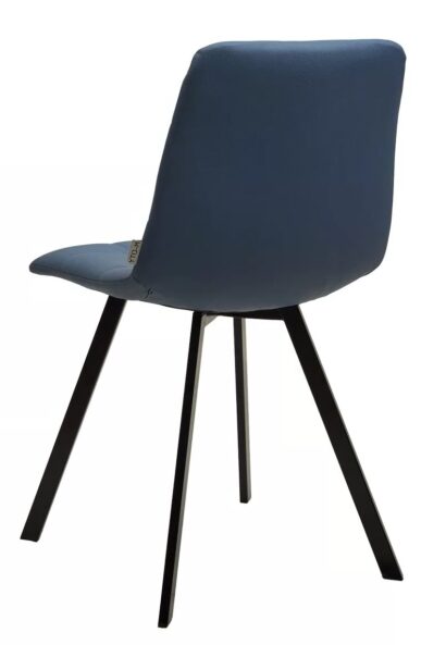 Стул CHILLI-Q SQUARE Oracul 795 Синий, экокожа PU / черный каркас — фото 2