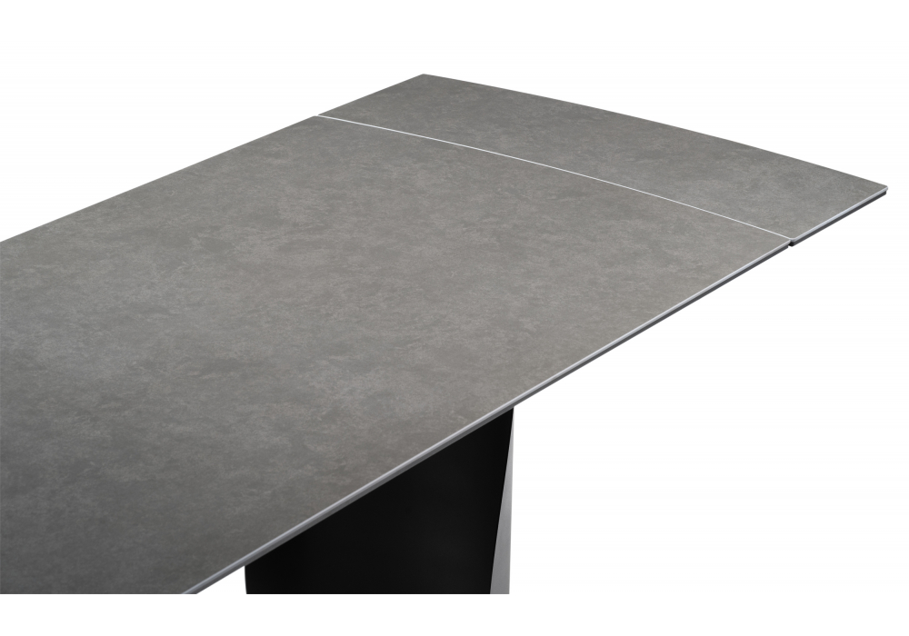 Керамический стол Готланд 180(240)х90х79 ink gray / черный