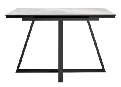 Стол DikLine SKF120 Керамика Belgium Grey Polished/подстолье черное/опоры черные — фото 3