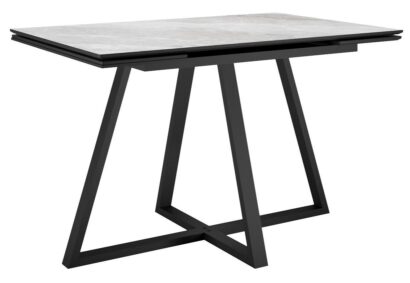 Стол DikLine SKF120 Керамика Belgium Grey Polished/подстолье черное/опоры черные — фото 1